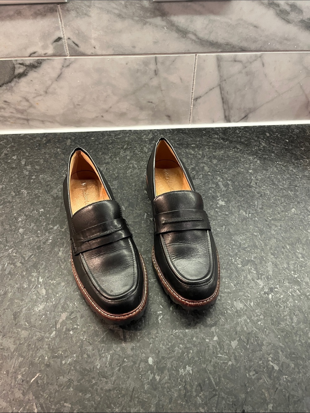Classic Black Madewell Leather Loafers